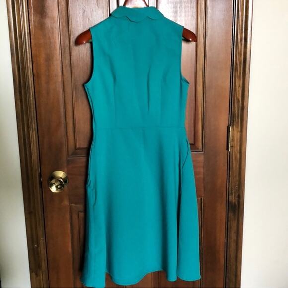 Lace & Mesh | Sleeveless Peter Pan Collared Dress Size S - Picture 5 of 12